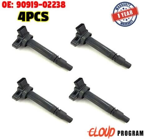ya 9 10.24 4pcs Ignition Coil 90919-02238 For 2003-2007 for Toyota Celica for Corolla Matrix 1.8L