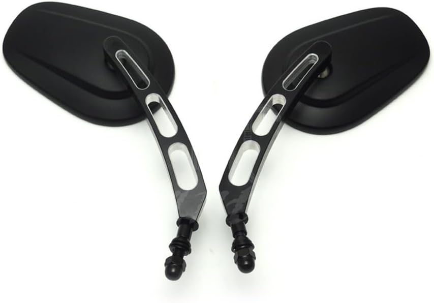 ya 2 8.15 Black Edge Cut Rearview Mirror for Harley Sportster Softail Touring Dyna Glide