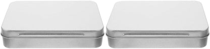 ya 14 9.20 baidi 2 PCS Stora Tin Box Travel Tinplate Container Empty Containers-1