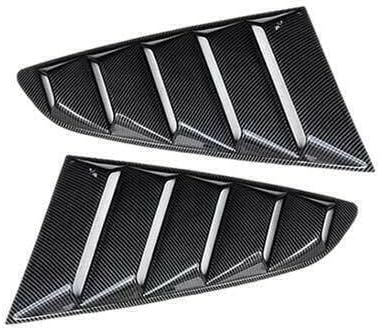 ya 14 9.20 zhengce Carbon Fiber Side Vent Window Scoop Louver Cover for Ford for Mustang ST 20-1