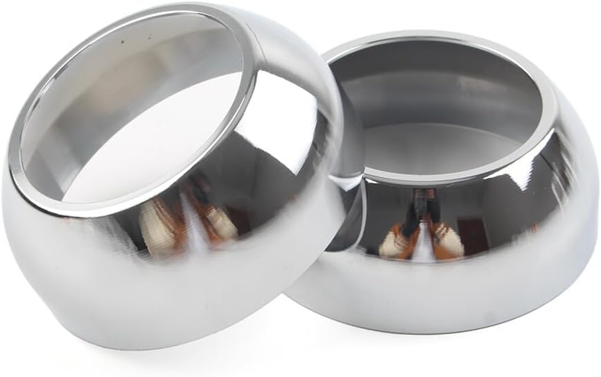 ya 6 8.14 2pcs Front Fork Boot Cap Covers 39mm Chrome for Harley Sportster Dyna FXR FXD