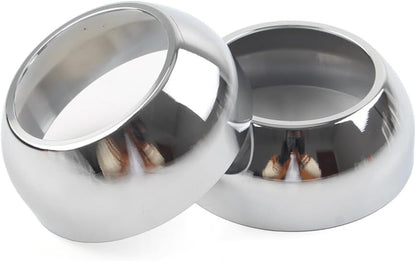 ya 6 8.14 2pcs Front Fork Boot Cap Covers 39mm Chrome for Harley Sportster Dyna FXR FXD