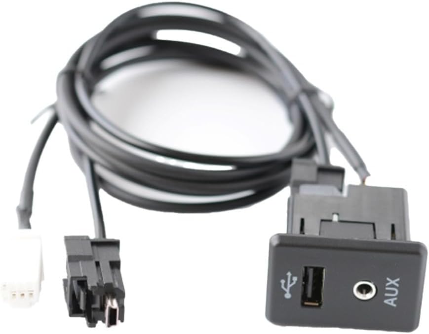 ya 23 10.7 baidi 28023-4BA0B for for Nissan 2013-2019 Auxiliary AUX Stereo Adaptor for Audio Socket+Cable