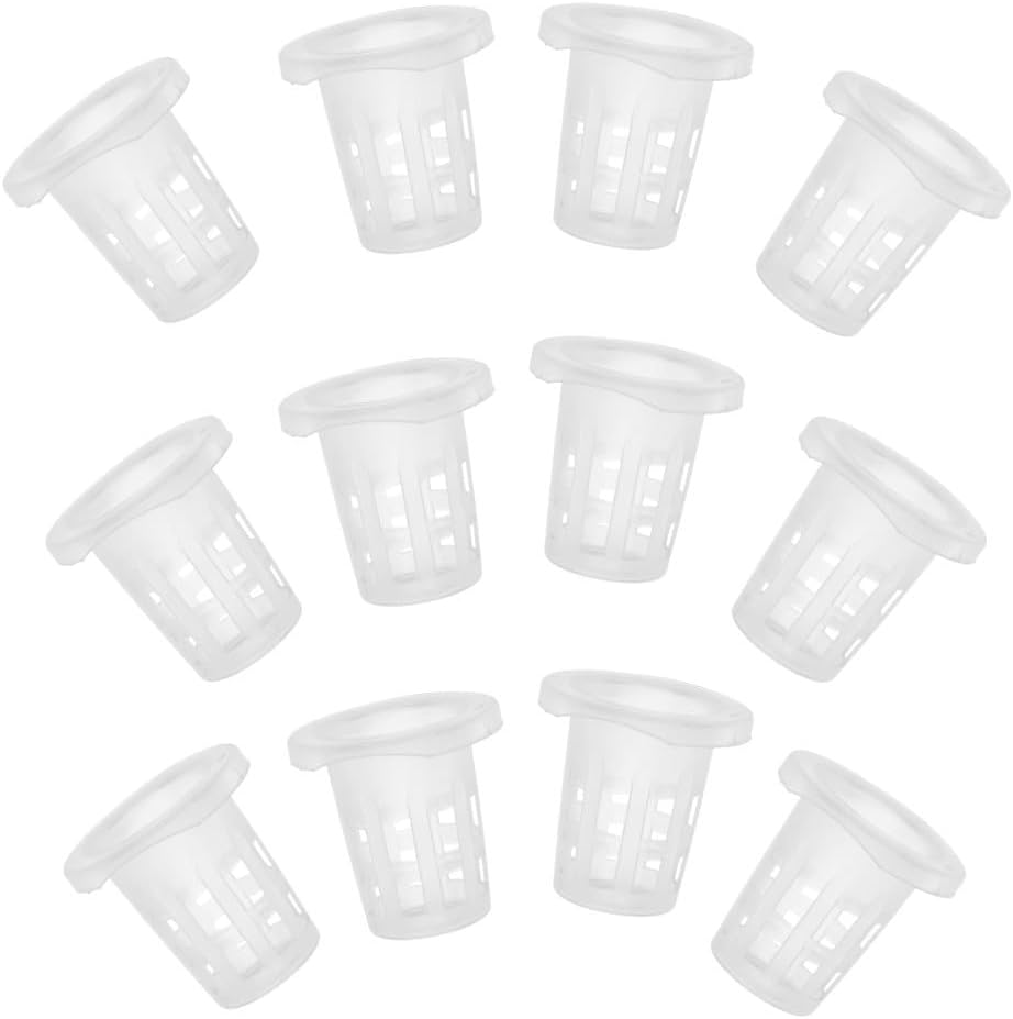 ya 26 10.21 baidi 100Pcs Hydroponic Net Pots Baskets for Hydroponics Slotted Mesh Net Cups