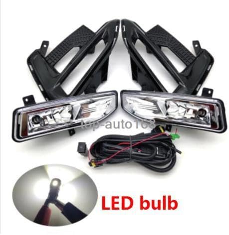 ya 9 10.24 LED Front Fog Lamp w/bulb/Harness/Baffle/switch Kit for Nissan Sentra 2020