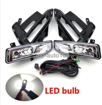 ya 9 10.24 LED Front Fog Lamp w/bulb/Harness/Baffle/switch Kit for Nissan Sentra 2020