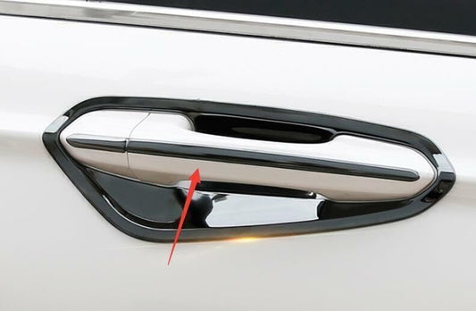 ya 2 8.15 for Ford Mondeo Fusion 2013-20 Black Steel Outside Door Handle Cover Trim 
