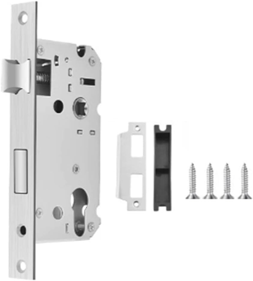 ya 26 10.21 baidi Silver Light Spring Door Lock Body for Bedroom Door Security and Safety