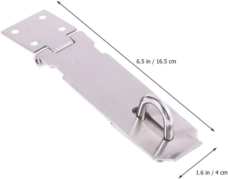 ya 26 10.21 baidi 5 Inch Stainless Steel Lock Hasp Latch Door Buckle Hardware and Staple Padlock
