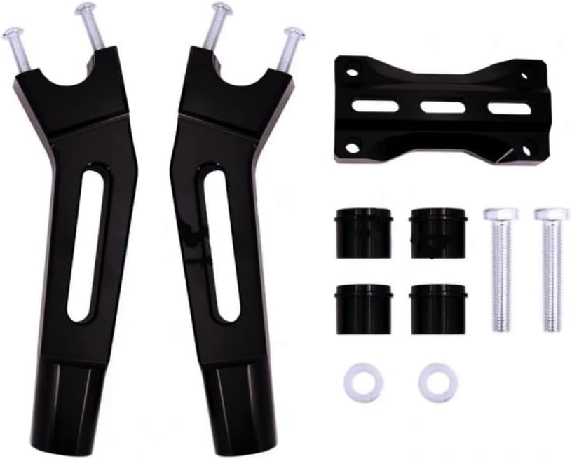 ya 13 9.15 baidi 10-inch handlebars, Riser 1-inch/1.25-inch rod pullback fits for Harley 08-13 XR 96-07 Touring-