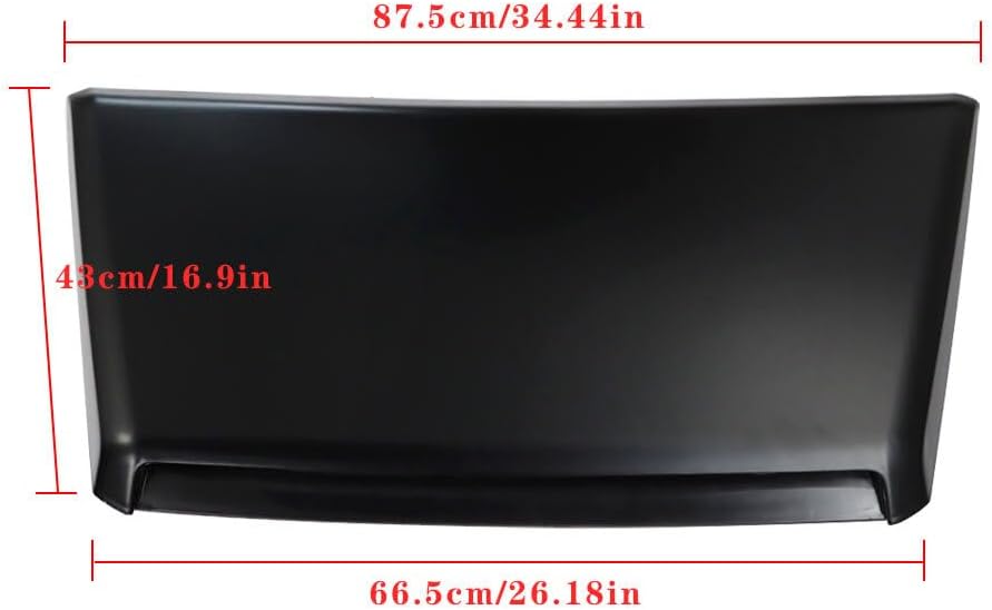 ya 4 8.14 New Hood Scoop Bulge Kit 7618134900 for 14 15-21 for Toyota Tundra 5.7L Black
