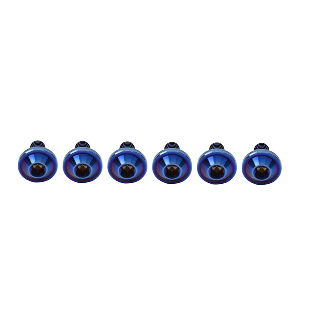 ya 9 10.24 6pcs Alloy Bolts Truss Torx Head Screws M6x15mm for Bike Motorcycle