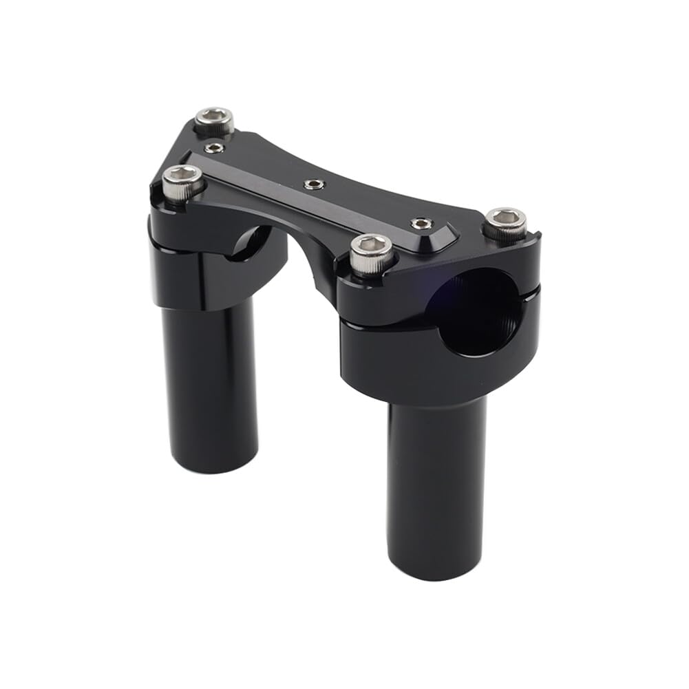 ya 4 8.8.2 3.5 Straight Handlebar Riser & Top Clamp Black for Harley Dyna Tour Road Glide