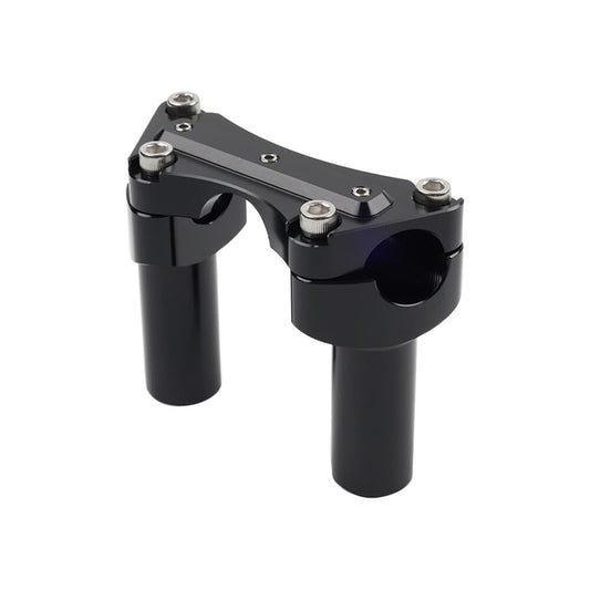 ya 4 8.8.2 3.5 Straight Handlebar Riser & Top Clamp Black for Harley Dyna Tour Road Glide