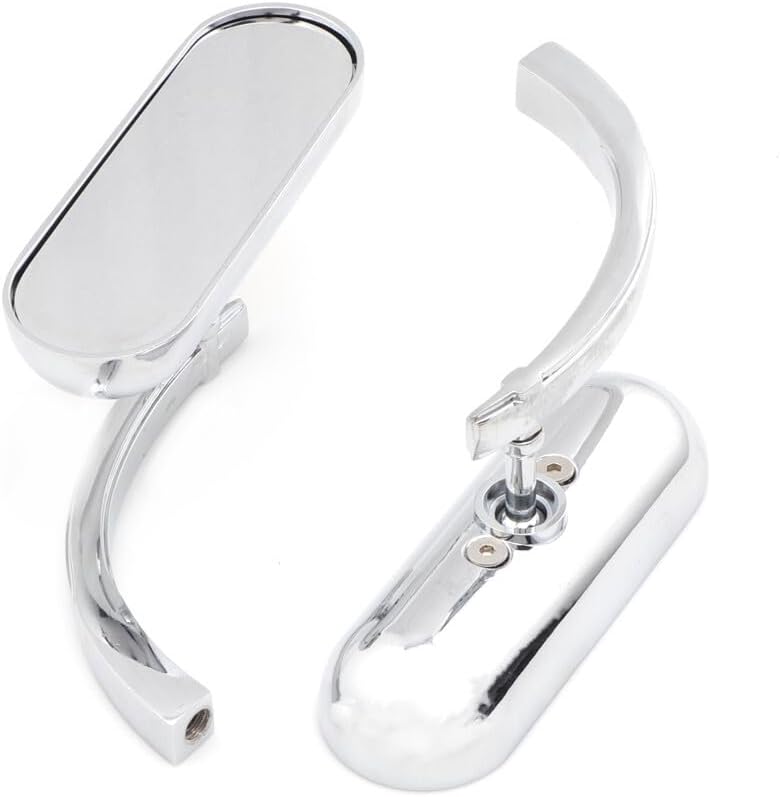 ya 2 8.15 Chrome for Mini Oval Rearview Side Mirror for Kawasaki Vulcan 500/750/800/900/1500