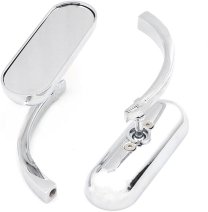 ya 2 8.15 Chrome for Mini Oval Rearview Side Mirror for Kawasaki Vulcan 500/750/800/900/1500