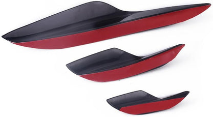 ya 2 8.15 Universal 6PCS Car Front Bumper Lip Spoiler Fins Canards Splitters Chin Diffuser