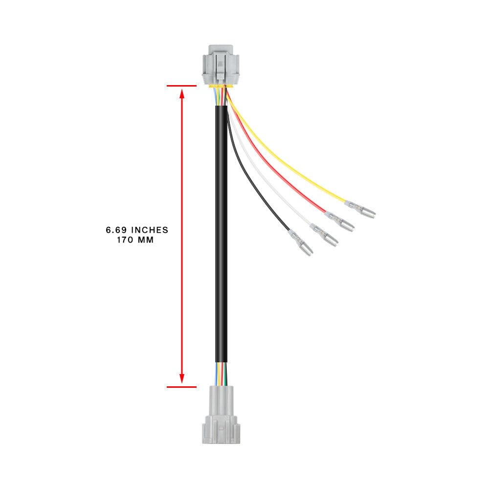 ya 4 8.10 5-Pack for 09-20 for Nissan 370Z F1 Style Rear Fog Light 4th Brake Light Wiring Harness 
