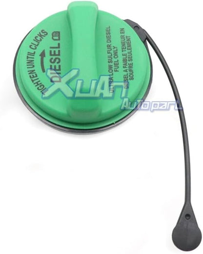 ya 5 8.10 New FC1068 Green Diesel Fuel Tank Gas Cap w Tether for Ford F250 F350 Super Duty