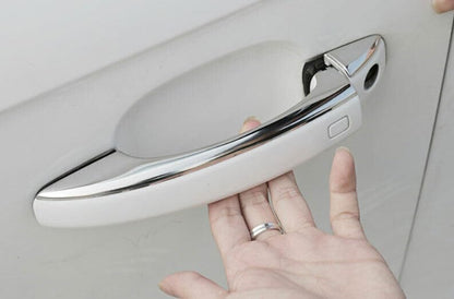 ya 5 8.10 8P for Audi A4 A5 2009-2016 Silver Steel Outside Door Handle Molding Cover Trim