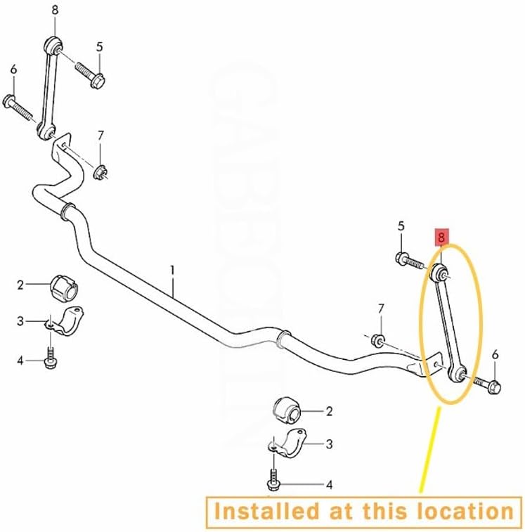 ya 5 8.10 Suitable for for Bentley Mulsanne 2011-2022 Stabilizer Support Bar OE: 3Y0411317