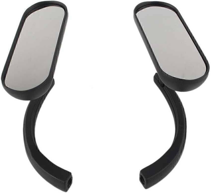 ya 6 8.14 Motorcycle Black Rear View Side Mirror left right for Harley Aluminum