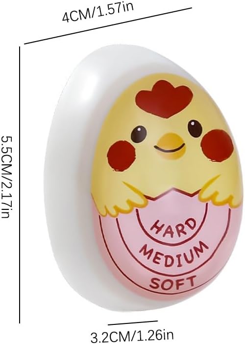 ya 14 9.20 baidi Boiled Egg Timer Egg Perfect Color Changing Timer Eco-Friendly Resin Pink Ti-wq-1