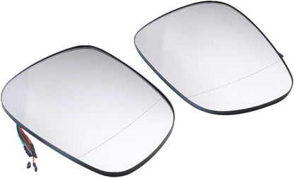 ya 2 8.15 Set of 2 Mirror Glass Left Right Fits for 2008-2015 for BMW X3 F25 X1 E84 Replaces