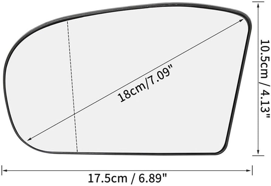 ya 14 9.20 zhengce Mirror Glass Left Side 2038100121 Replacement for Mercedes-Benz E500 E320 E-1