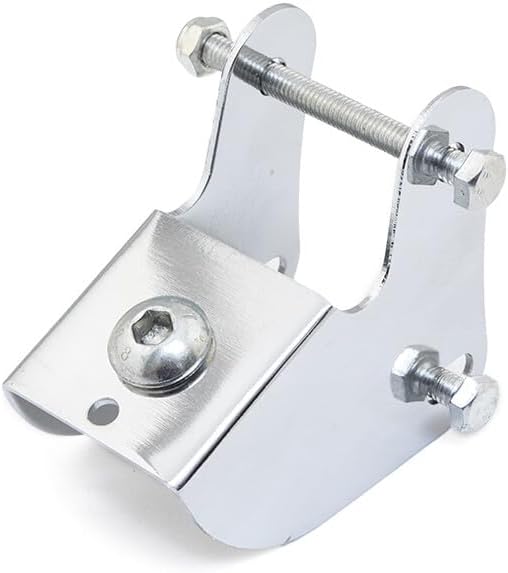 ya 6 8.14 Chrome Headlight Bottom Mount Bracket Adapter Holder For Cruiser Chopper Custom