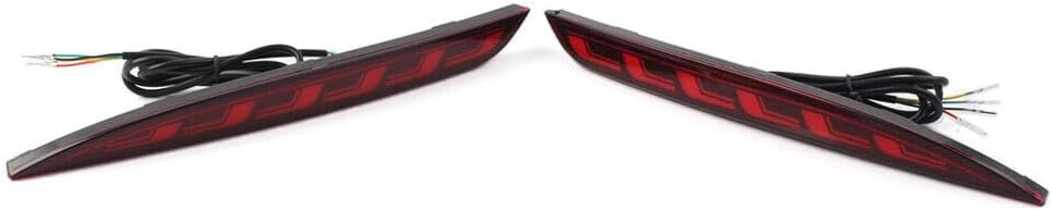 ya 2 8.15 Rear Bumper Reflector Brake Light Dynamic Lamp Fit for Tesla Model 3 2017-2022 Red