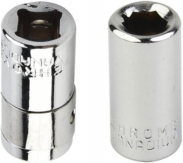 ya 14 9.20 baidi 2 Pcs 1/4 Square Drive To 1/4 Hex Socket Bit Converter Screwdriver Bit Adapter-1
