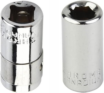 ya 14 9.20 baidi 2 Pcs 1/4 Square Drive To 1/4 Hex Socket Bit Converter Screwdriver Bit Adapter-1