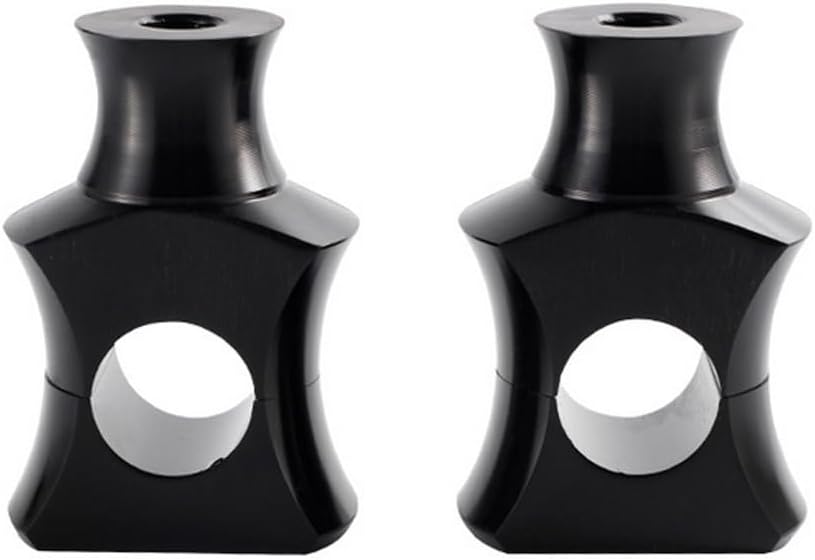 ya 4 8.8.2 1 Handlebar Risers Mount Black for Harley Cruiser Bobber Chopper Dyna Softail