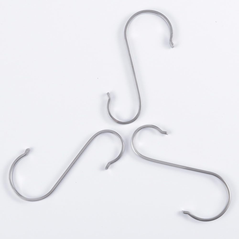 ya 26 10.21 baidi 10 Pcs Stainless Steel Hook Kitchen Hooks for Pans Metal Hanging-2