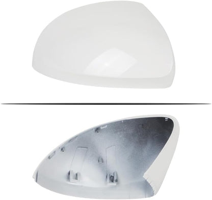 ya 11 9.14 baidiRight Passenger Side Door Wing Mirror Cover Cap White for VW for Tiguan 2010-2016
