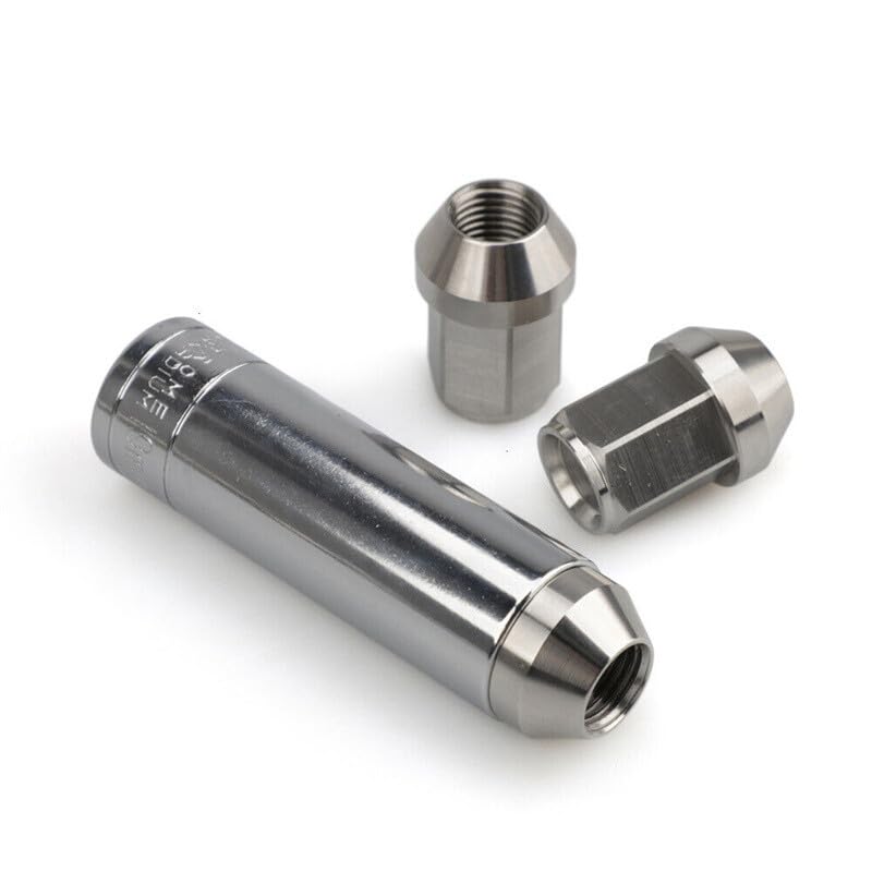 ya 10 9.16 baidi 24pcs M14*1.5 Stainless Steel Wheel Nuts Lug Nuts Universal Hex 19mm Length 35mm