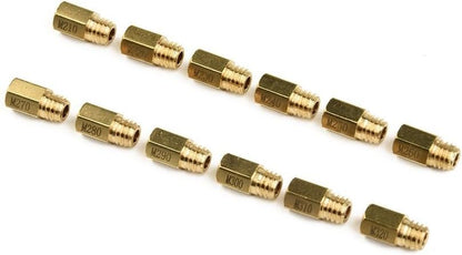ya 2 8.24 baidi 12Pcs/Set Carburetor Main Jet For Mikuni VM-TM Carb #210- #320 Jets Motorcycle