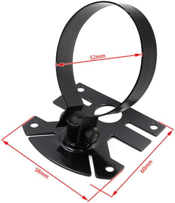 ya 4 8.14 2 52mm Adjustable Single Hole Car Gauge Meter Pod Mount Holder Swivel Bracket