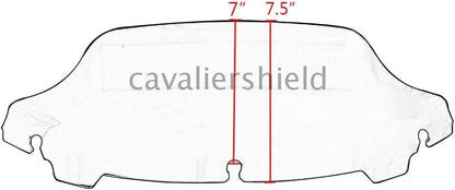 ya 23 10.7 baidi 7 Clear Wave Windshield Windscreen for Harley Touring Electra Glide 2014-up USb