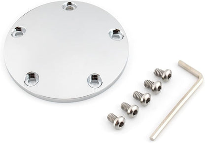 ya 4 8.14 5 Hole Domed Point Timing Ignition Timer Cover Chrome for Harley Softail Touring