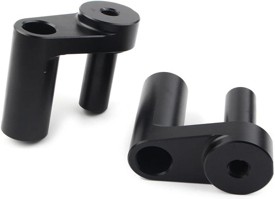ya 4 8.14 Handlebar Risers Kit 1.625 Back Move Mount Clamps for BMW R1200RT R1250RT Black