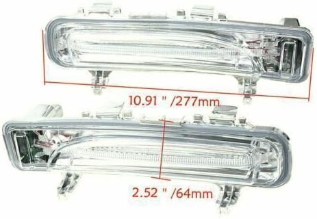 ya 3 8.24 baidi 2 Pack Front LED Fog Light Daytime Running Lights for Ford Edge 2011 2012 2013 2014