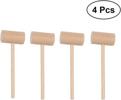 ya 14 9.20 baidi 4Pcs Meat Tenderizer Wooden Pounder Double Sided Tool for Pounding and-1