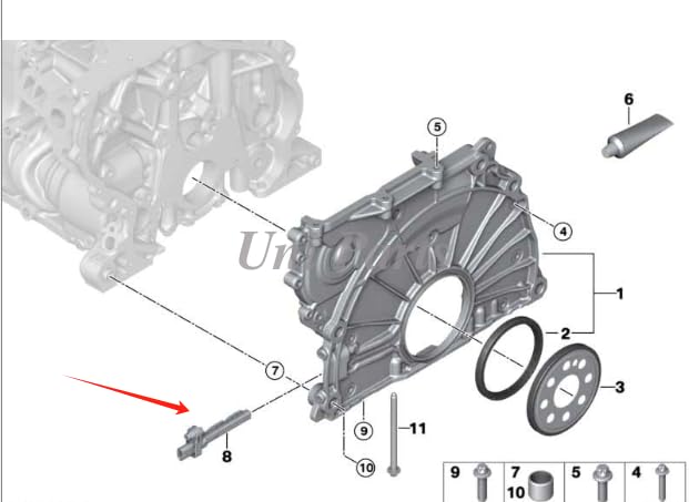 ya 2 8.15 for BMW 320i 330i 340i 430i Hella OE 13627806782 Crankshaft Position Sensor 