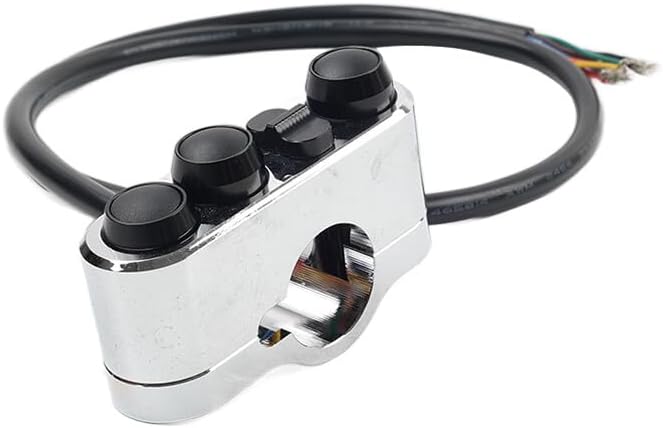 ya 6 8.14 1 Handlebar Control Switches w/Wiring Harness CNC for Harley Dyna Sportster