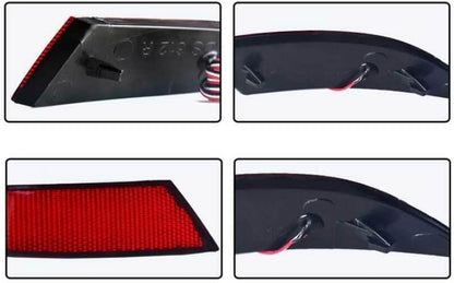 ya 4 8.10 2PCS LED Rear Bumper Fog Light lamp Replacement for Ford Focus Sedan 2015-18