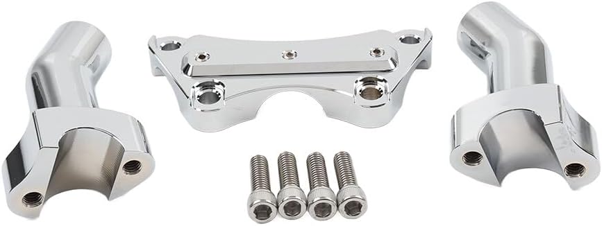 ya 15 10.19 zhengce 3.5 Handlebar Riser & Top Clamp Fit Harley Fat Boy Heritage Softail FXST F