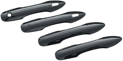 ya 5 8.10 4P for Toyota for Corolla 2019-2023 Carbon Fiber Door Handle Cover Trim W/for Smart Hole