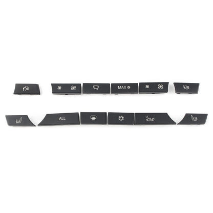 ya 8 8.24 baidi Set 12 Button Key Caps Repair Kit A/C Heater Switch Fit for BMW 5 6 7 F10 F01 F12